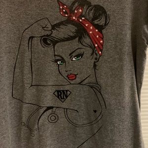 Size large Gray Gilden Cotton T-shirt